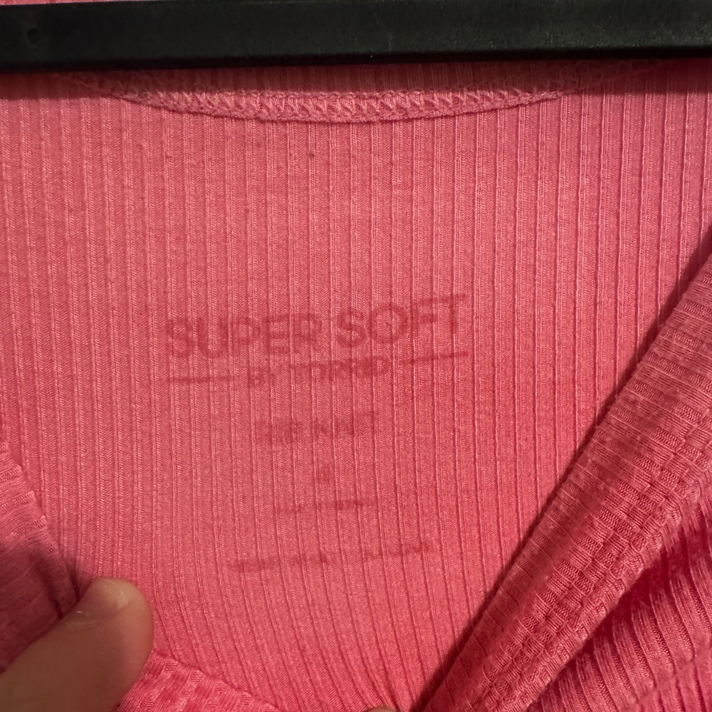 Torrid Pink Ribbed Top - Picture 2 of 2